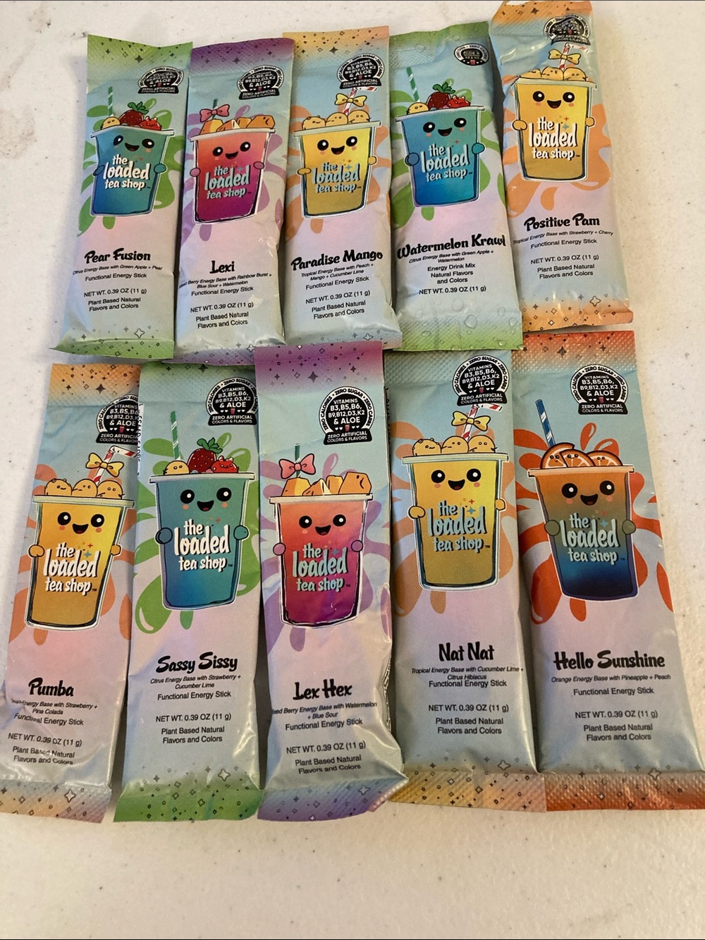 The Loaded Tea Shop Kids Bath & Body Variety Pack — Assorted Pastel Colors